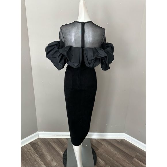 ALEXANDER MCQUEEN Balloon sleeves maxi dress - Picture 9 of 13